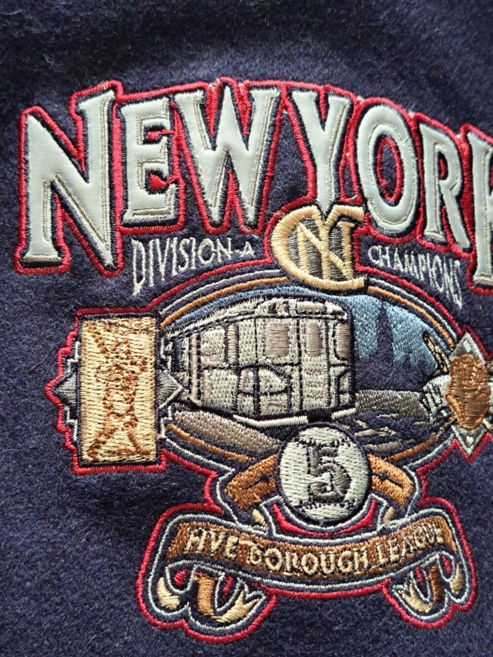 Steve & Barrys New York City Subway Series Division Champions Bomber Jacket XXL - Picture 10 of 14